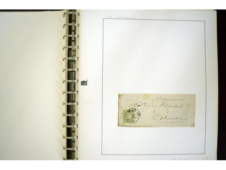 1865/1878, umfangreiche Sammlung von Berlin bis Zabern mit rund 300 Briefen und einigen hundert Briefstücken und losen Marken