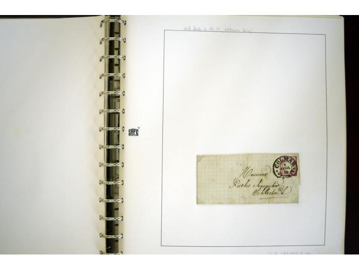 1865/1878, umfangreiche Sammlung von Berlin bis Zabern mit rund 300 Briefen und einigen hundert Briefstücken und losen Marken