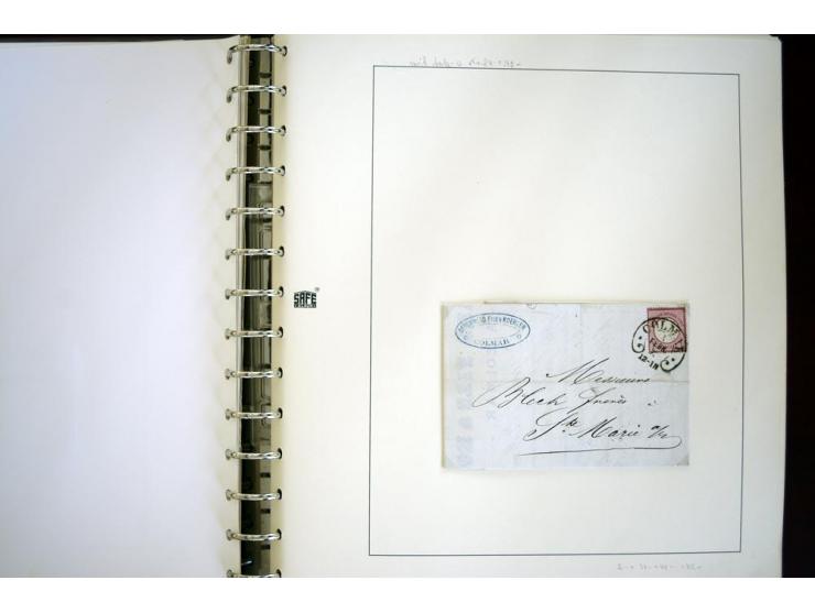 1865/1878, umfangreiche Sammlung von Berlin bis Zabern mit rund 300 Briefen und einigen hundert Briefstücken und losen Marken