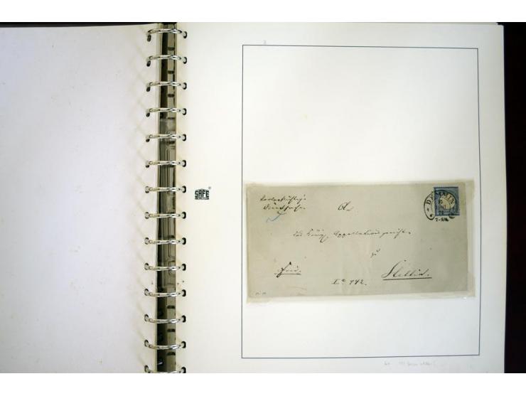 1865/1878, umfangreiche Sammlung von Berlin bis Zabern mit rund 300 Briefen und einigen hundert Briefstücken und losen Marken