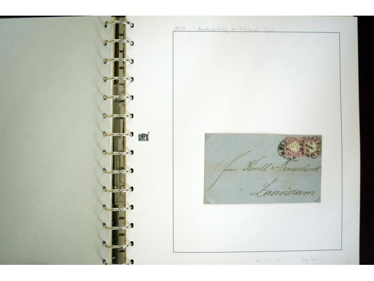 1865/1878, umfangreiche Sammlung von Berlin bis Zabern mit rund 300 Briefen und einigen hundert Briefstücken und losen Marken