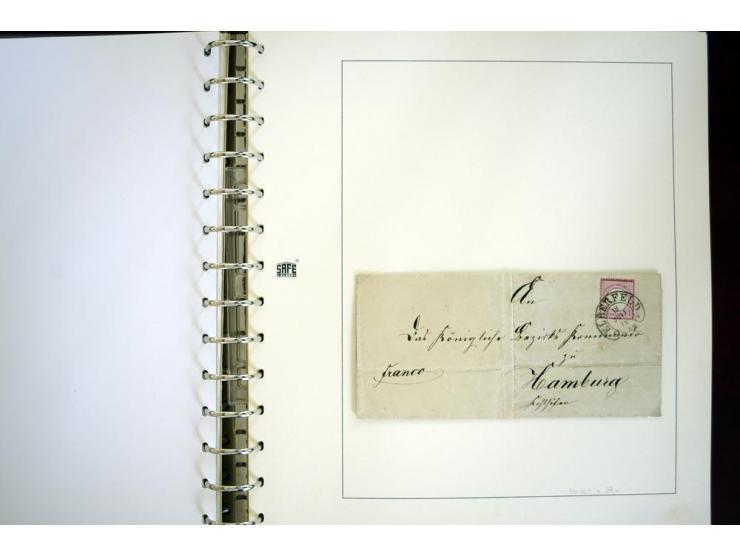 1865/1878, umfangreiche Sammlung von Berlin bis Zabern mit rund 300 Briefen und einigen hundert Briefstücken und losen Marken