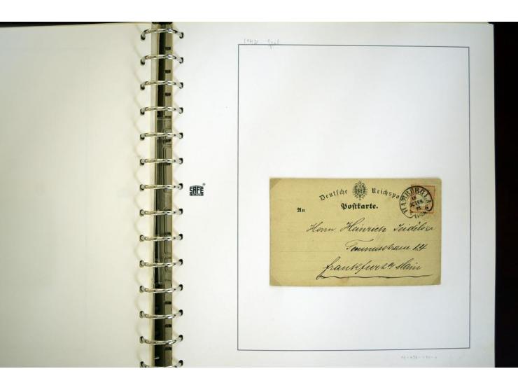 1865/1878, umfangreiche Sammlung von Berlin bis Zabern mit rund 300 Briefen und einigen hundert Briefstücken und losen Marken