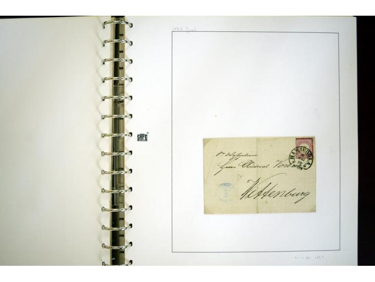 1865/1878, umfangreiche Sammlung von Berlin bis Zabern mit rund 300 Briefen und einigen hundert Briefstücken und losen Marken
