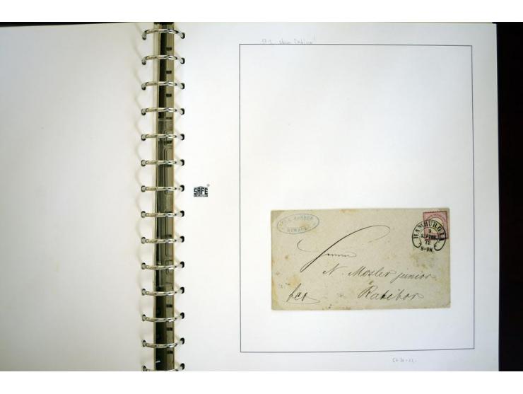 1865/1878, umfangreiche Sammlung von Berlin bis Zabern mit rund 300 Briefen und einigen hundert Briefstücken und losen Marken