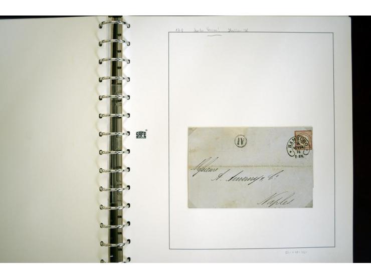 1865/1878, umfangreiche Sammlung von Berlin bis Zabern mit rund 300 Briefen und einigen hundert Briefstücken und losen Marken