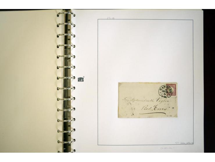 1865/1878, umfangreiche Sammlung von Berlin bis Zabern mit rund 300 Briefen und einigen hundert Briefstücken und losen Marken