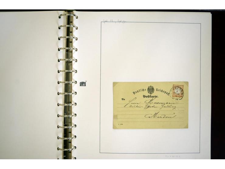 1865/1878, umfangreiche Sammlung von Berlin bis Zabern mit rund 300 Briefen und einigen hundert Briefstücken und losen Marken