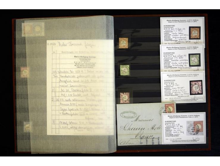 1865/1878, umfangreiche Sammlung von Berlin bis Zabern mit rund 300 Briefen und einigen hundert Briefstücken und losen Marken