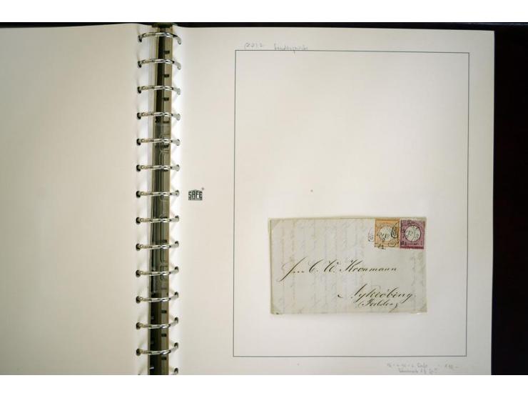 1865/1878, umfangreiche Sammlung von Berlin bis Zabern mit rund 300 Briefen und einigen hundert Briefstücken und losen Marken