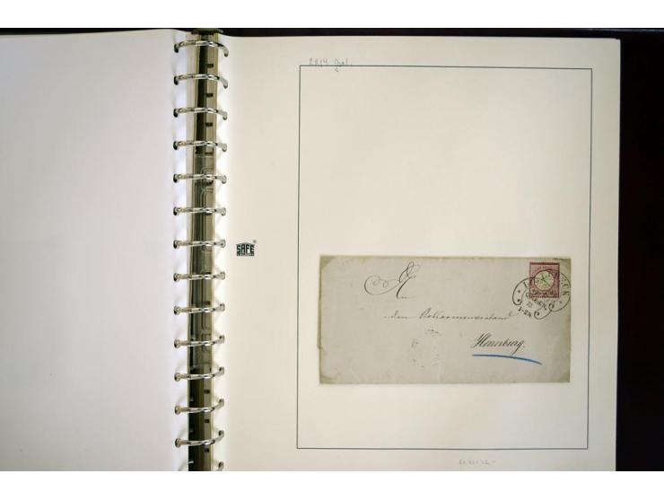 1865/1878, umfangreiche Sammlung von Berlin bis Zabern mit rund 300 Briefen und einigen hundert Briefstücken und losen Marken
