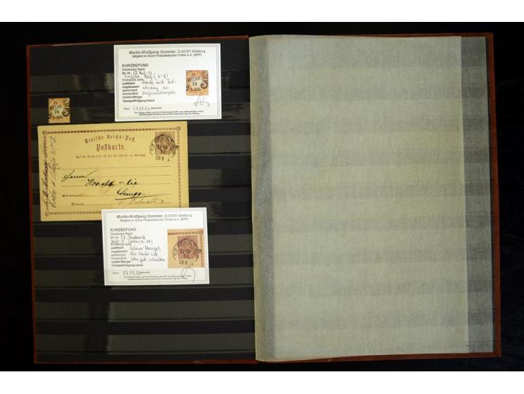 1865/1878, umfangreiche Sammlung von Berlin bis Zabern mit rund 300 Briefen und einigen hundert Briefstücken und losen Marken