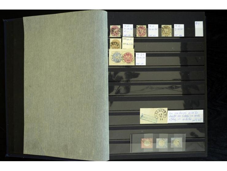 1865/1878, umfangreiche Sammlung von Berlin bis Zabern mit rund 300 Briefen und einigen hundert Briefstücken und losen Marken