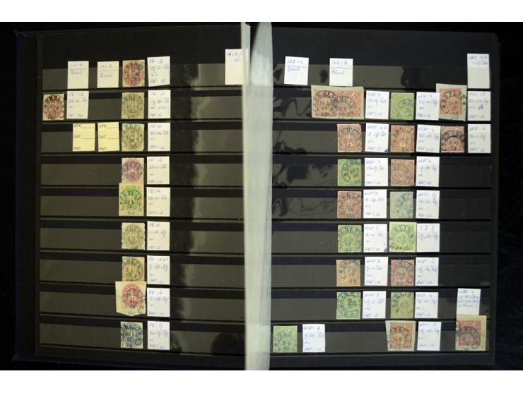 1865/1878, umfangreiche Sammlung von Berlin bis Zabern mit rund 300 Briefen und einigen hundert Briefstücken und losen Marken
