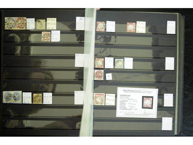 1865/1878, umfangreiche Sammlung von Berlin bis Zabern mit rund 300 Briefen und einigen hundert Briefstücken und losen Marken