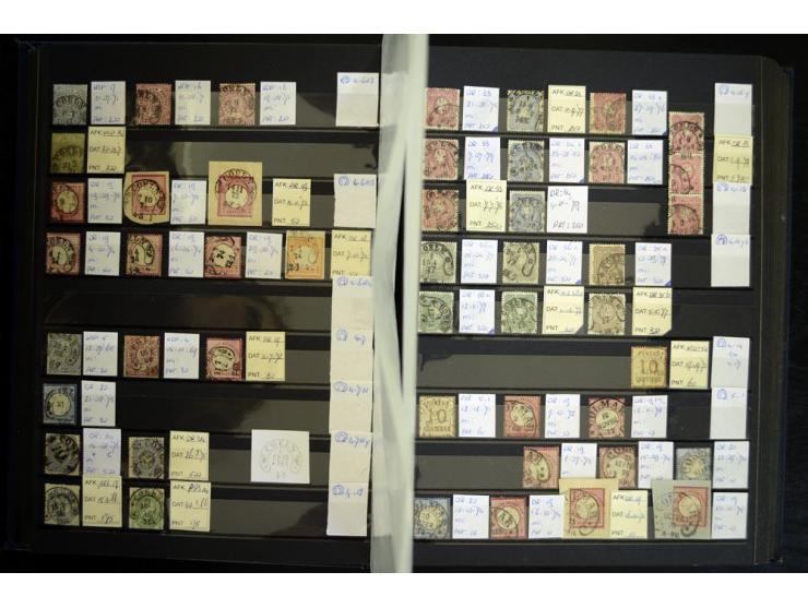 1865/1878, umfangreiche Sammlung von Berlin bis Zabern mit rund 300 Briefen und einigen hundert Briefstücken und losen Marken