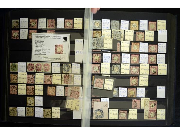 1865/1878, umfangreiche Sammlung von Berlin bis Zabern mit rund 300 Briefen und einigen hundert Briefstücken und losen Marken