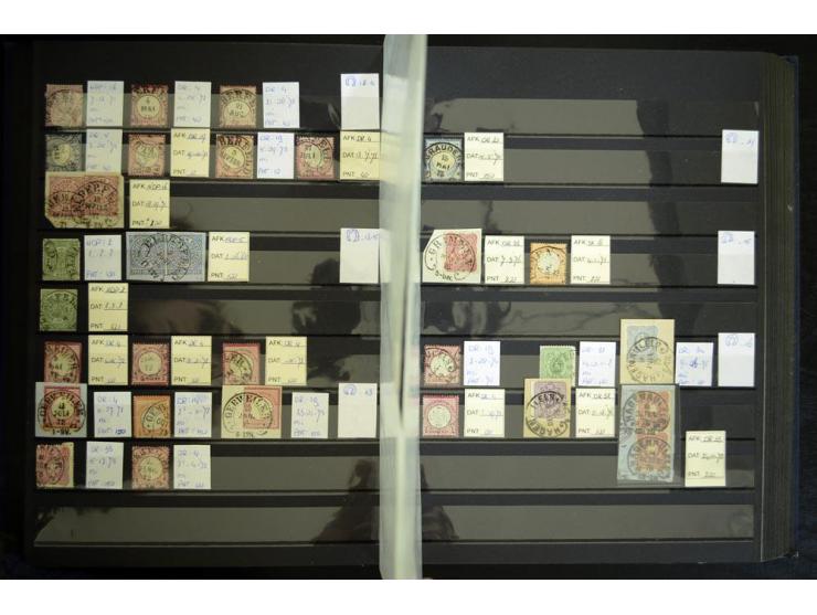 1865/1878, umfangreiche Sammlung von Berlin bis Zabern mit rund 300 Briefen und einigen hundert Briefstücken und losen Marken