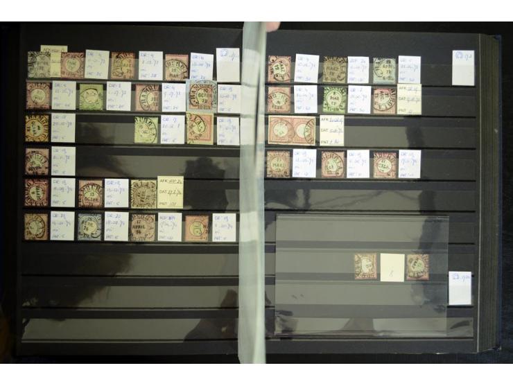 1865/1878, umfangreiche Sammlung von Berlin bis Zabern mit rund 300 Briefen und einigen hundert Briefstücken und losen Marken
