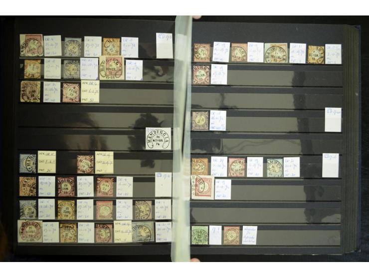 1865/1878, umfangreiche Sammlung von Berlin bis Zabern mit rund 300 Briefen und einigen hundert Briefstücken und losen Marken