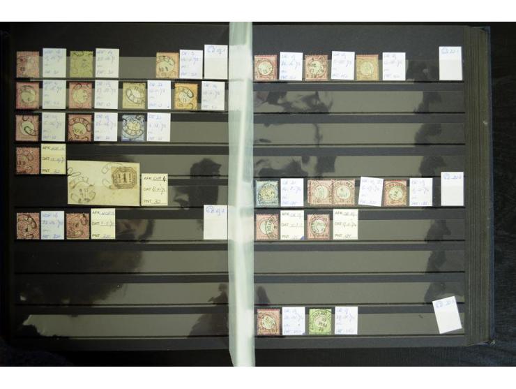 1865/1878, umfangreiche Sammlung von Berlin bis Zabern mit rund 300 Briefen und einigen hundert Briefstücken und losen Marken