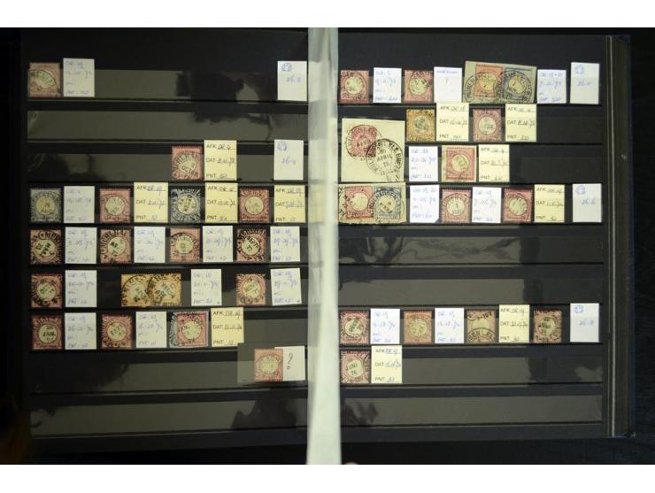 1865/1878, umfangreiche Sammlung von Berlin bis Zabern mit rund 300 Briefen und einigen hundert Briefstücken und losen Marken