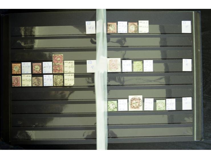1865/1878, umfangreiche Sammlung von Berlin bis Zabern mit rund 300 Briefen und einigen hundert Briefstücken und losen Marken
