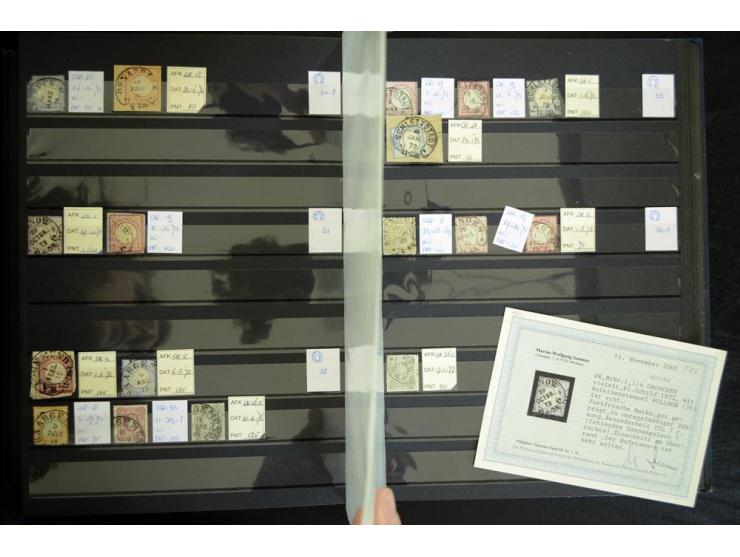 1865/1878, umfangreiche Sammlung von Berlin bis Zabern mit rund 300 Briefen und einigen hundert Briefstücken und losen Marken