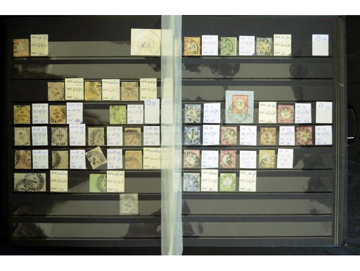 1865/1878, umfangreiche Sammlung von Berlin bis Zabern mit rund 300 Briefen und einigen hundert Briefstücken und losen Marken