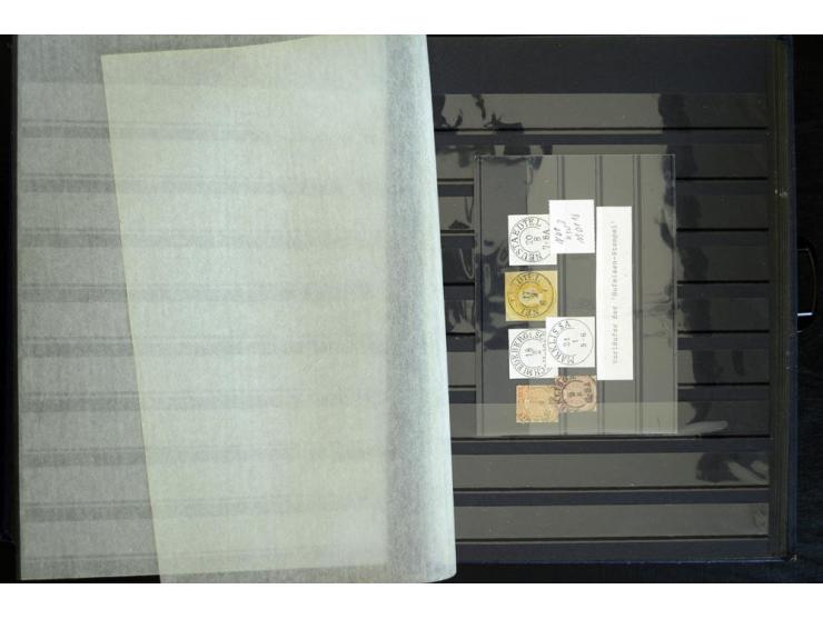1865/1878, umfangreiche Sammlung von Berlin bis Zabern mit rund 300 Briefen und einigen hundert Briefstücken und losen Marken