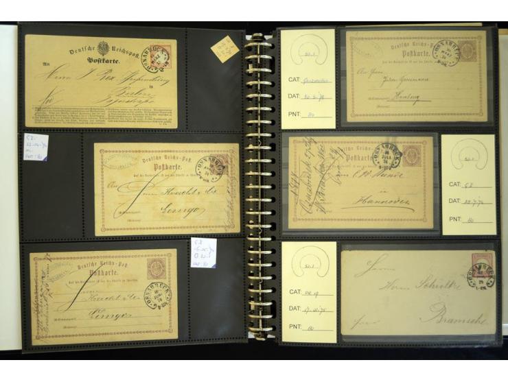 1865/1878, umfangreiche Sammlung von Berlin bis Zabern mit rund 300 Briefen und einigen hundert Briefstücken und losen Marken
