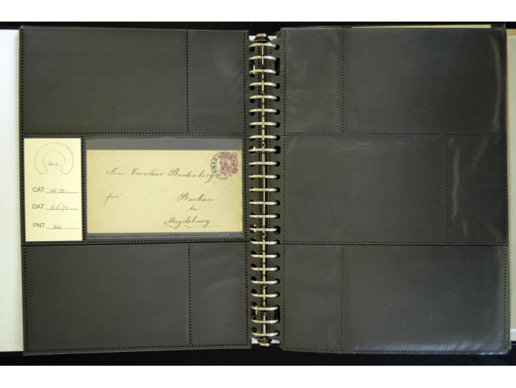 1865/1878, umfangreiche Sammlung von Berlin bis Zabern mit rund 300 Briefen und einigen hundert Briefstücken und losen Marken