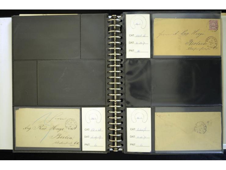 1865/1878, umfangreiche Sammlung von Berlin bis Zabern mit rund 300 Briefen und einigen hundert Briefstücken und losen Marken