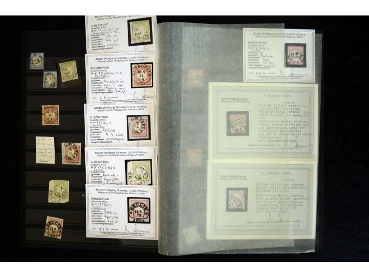 1865/1878, umfangreiche Sammlung von Berlin bis Zabern mit rund 300 Briefen und einigen hundert Briefstücken und losen Marken