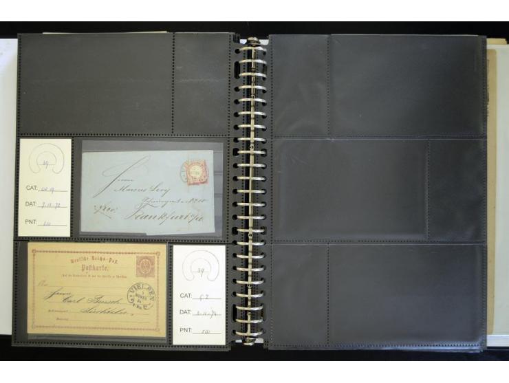 1865/1878, umfangreiche Sammlung von Berlin bis Zabern mit rund 300 Briefen und einigen hundert Briefstücken und losen Marken