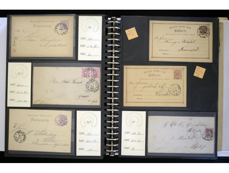 1865/1878, umfangreiche Sammlung von Berlin bis Zabern mit rund 300 Briefen und einigen hundert Briefstücken und losen Marken