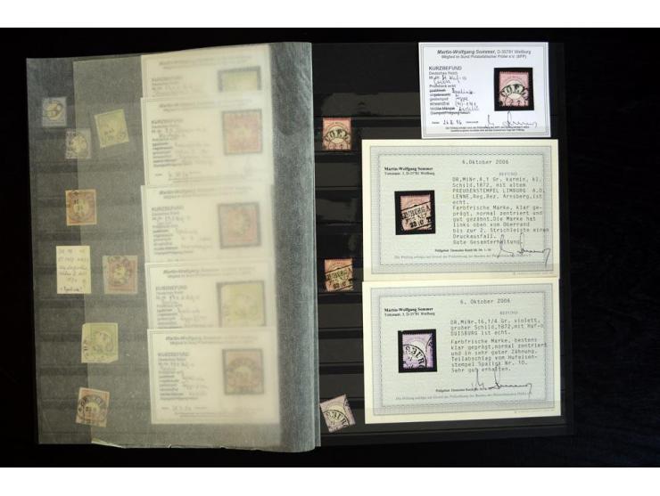1865/1878, umfangreiche Sammlung von Berlin bis Zabern mit rund 300 Briefen und einigen hundert Briefstücken und losen Marken