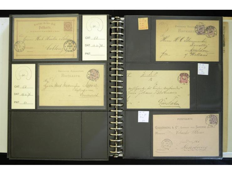 1865/1878, umfangreiche Sammlung von Berlin bis Zabern mit rund 300 Briefen und einigen hundert Briefstücken und losen Marken