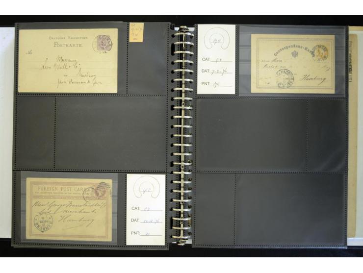 1865/1878, umfangreiche Sammlung von Berlin bis Zabern mit rund 300 Briefen und einigen hundert Briefstücken und losen Marken