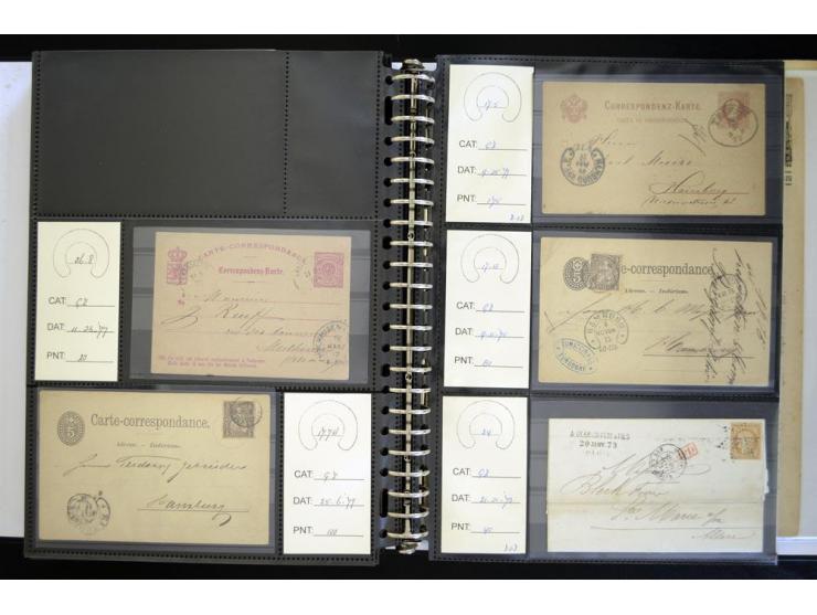 1865/1878, umfangreiche Sammlung von Berlin bis Zabern mit rund 300 Briefen und einigen hundert Briefstücken und losen Marken