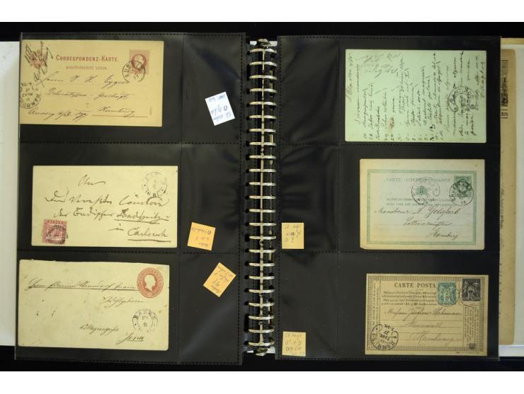 1865/1878, umfangreiche Sammlung von Berlin bis Zabern mit rund 300 Briefen und einigen hundert Briefstücken und losen Marken