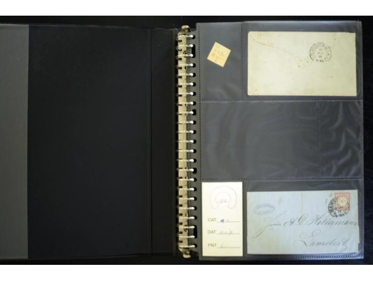 1865/1878, umfangreiche Sammlung von Berlin bis Zabern mit rund 300 Briefen und einigen hundert Briefstücken und losen Marken