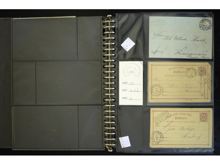 1865/1878, umfangreiche Sammlung von Berlin bis Zabern mit rund 300 Briefen und einigen hundert Briefstücken und losen Marken