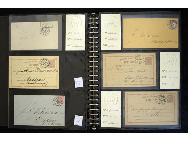 1865/1878, umfangreiche Sammlung von Berlin bis Zabern mit rund 300 Briefen und einigen hundert Briefstücken und losen Marken
