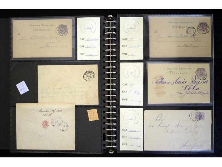 1865/1878, umfangreiche Sammlung von Berlin bis Zabern mit rund 300 Briefen und einigen hundert Briefstücken und losen Marken