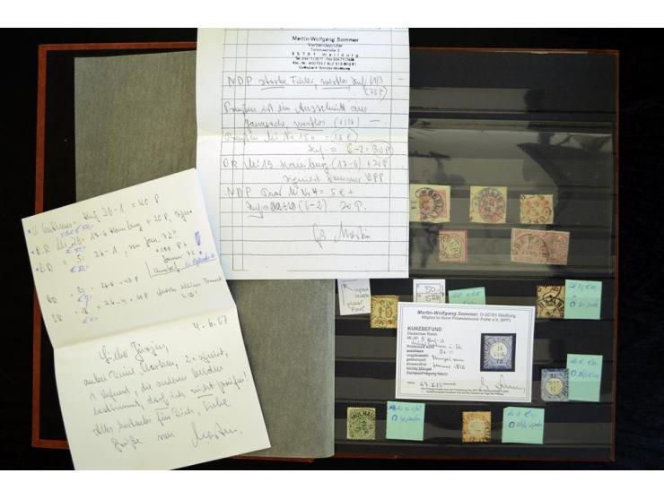 1865/1878, umfangreiche Sammlung von Berlin bis Zabern mit rund 300 Briefen und einigen hundert Briefstücken und losen Marken