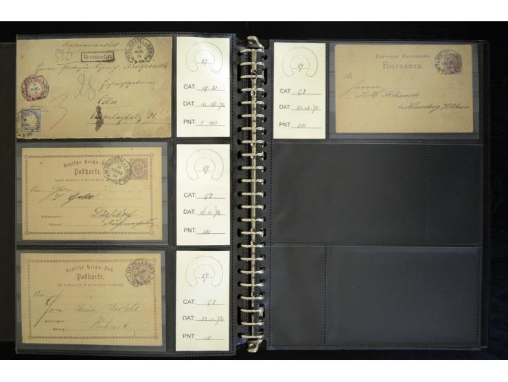 1865/1878, umfangreiche Sammlung von Berlin bis Zabern mit rund 300 Briefen und einigen hundert Briefstücken und losen Marken