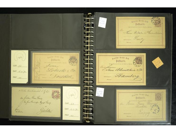 1865/1878, umfangreiche Sammlung von Berlin bis Zabern mit rund 300 Briefen und einigen hundert Briefstücken und losen Marken