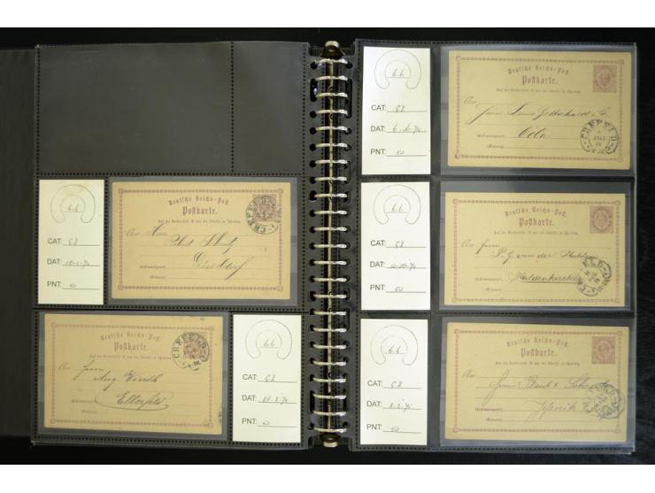1865/1878, umfangreiche Sammlung von Berlin bis Zabern mit rund 300 Briefen und einigen hundert Briefstücken und losen Marken