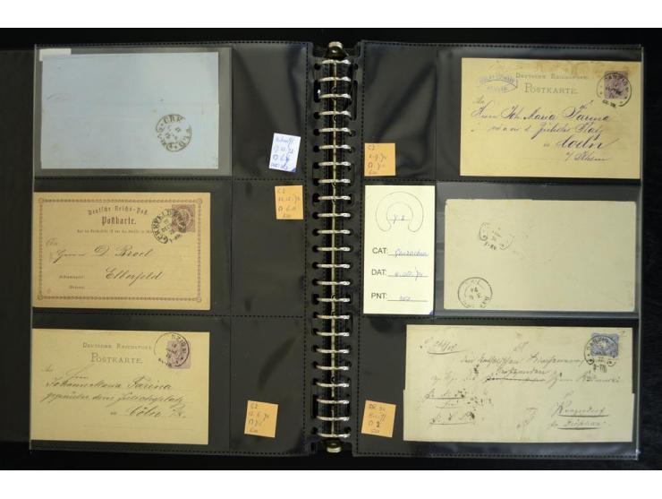 1865/1878, umfangreiche Sammlung von Berlin bis Zabern mit rund 300 Briefen und einigen hundert Briefstücken und losen Marken
